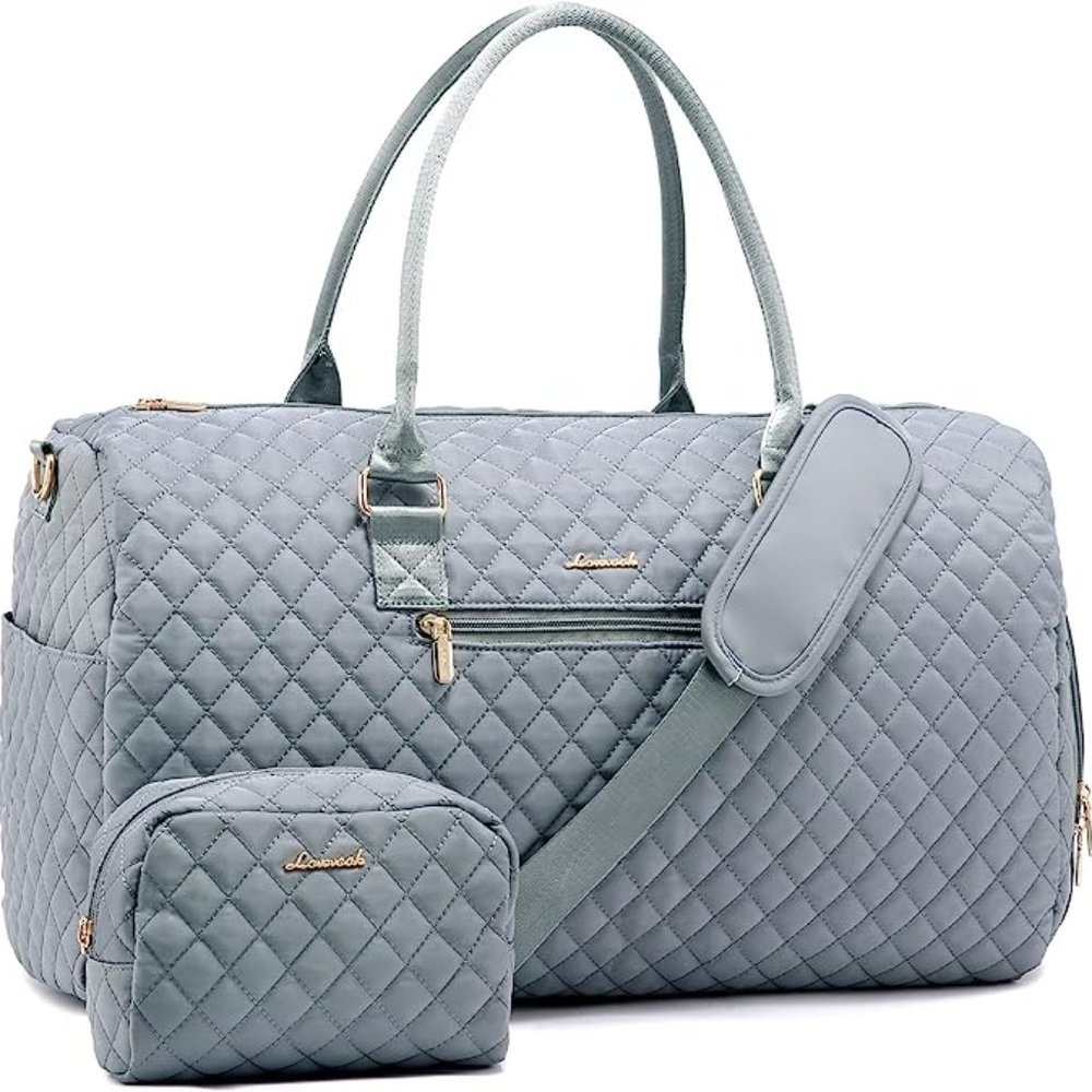 NIB LOVEVOOK Quilted Travel Duffle Bag